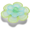 Grüne Jibbitz-Anstecker mit Netzblume Grüne Jibbitz-Anstecker mit Netzblume