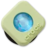 Grüne PVC-Quadrat-SMT-Gem-Jibbitz™-Anstecker