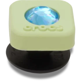Grüne PVC-Quadrat-SMT-Gem-Jibbitz™-Anstecker