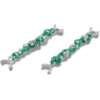 Grüne Sandalen-Kette mit Kordel, 2er-Pack Jibbitz-Anstecker