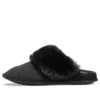 Hausschuhe mit Fell «Black»