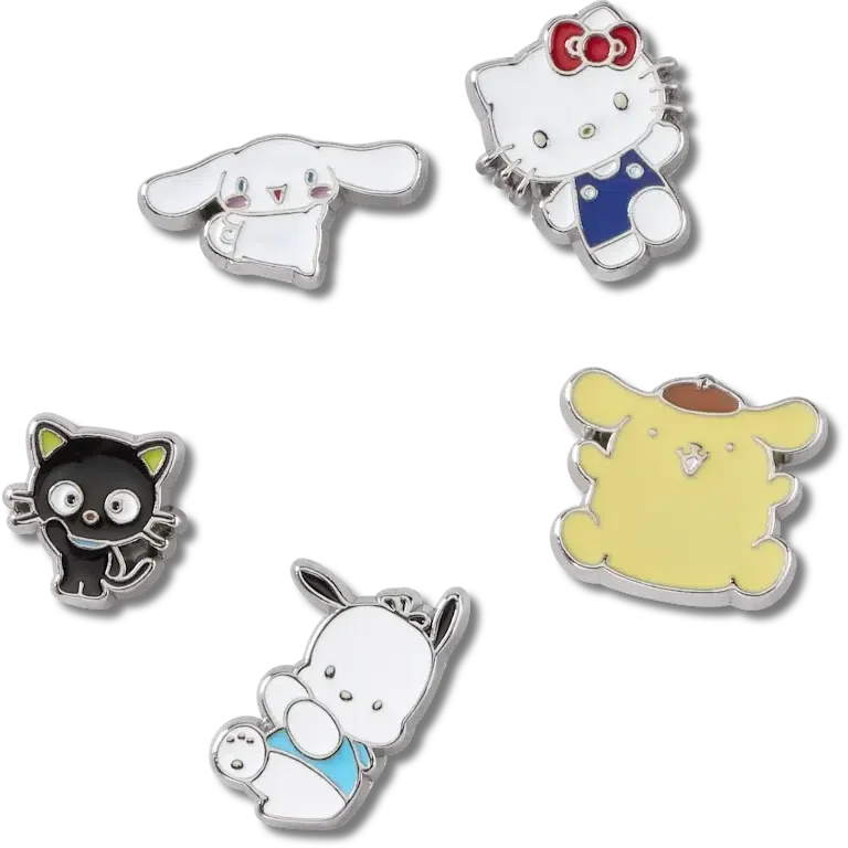 «Hello Kitty® und Freunde – 5er-Pack Jibbitz-Schuhanhänger» «Hello Kitty® und Freunde – 5er-Pack Jibbitz-Schuhanhänger»