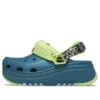 Hiker Xscape Clog mit Tierprint «Teal Green»