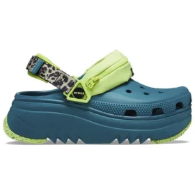 Hiker Xscape Clog mit Tierprint «Teal Green»