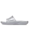 II Metallic-Pantoletten «Silver»