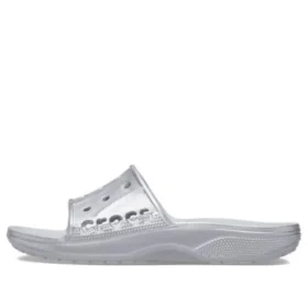II Metallic-Pantoletten «Silver»