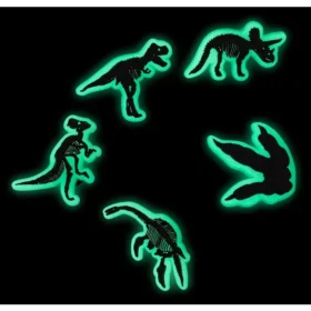 Im Dunkeln leuchtende Dino-Jibbitz-Schuhanhänger, 5er-Pack Im Dunkeln leuchtende Dino-Jibbitz-Schuhanhänger, 5er-Pack