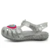 Isabella Glitter Flache Sandalen «Grey Silver»