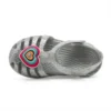 Isabella Glitter Flache Sandalen «Grey Silver»