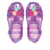 Isabella Glitter-Sandalen mit flachem Absatz «Purple Pink»