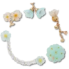 Jibbitz-Anstecker «Blue Dainty Floral» im 5er-Pack