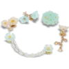 Jibbitz-Anstecker «Blue Dainty Floral» im 5er-Pack