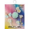 Jibbitz-Anstecker «Blue Dainty Floral» im 5er-Pack