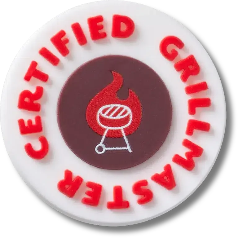 Jibbitz-Anstecker «Certified Grill Master Badge» Jibbitz-Anstecker «Certified Grill Master Badge»
