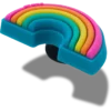 Jibbitz-Anstecker «Colors of the Rainbow»