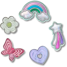 Jibbitz-Anstecker «Funky Girly Icons» 5er-Pack