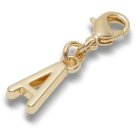 Jibbitz-Anstecker «Gold Letter a»