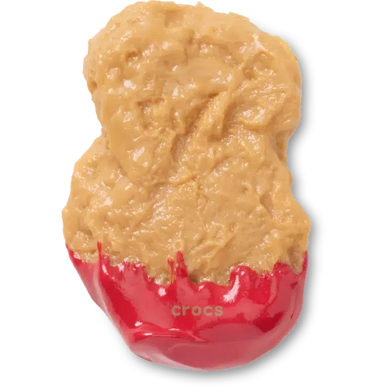 Jibbitz-Anstecker «Hühnchen-Nugget in Ketchup getaucht» Jibbitz-Anstecker «Hühnchen-Nugget in Ketchup getaucht»