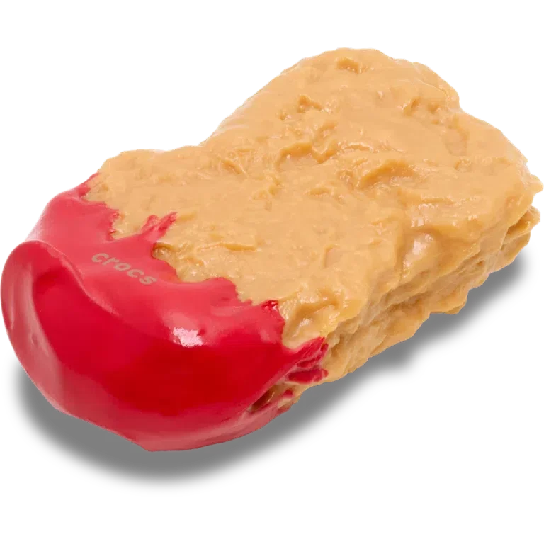 Jibbitz-Anstecker «Hühnchen-Nugget in Ketchup getaucht» Jibbitz-Anstecker «Hühnchen-Nugget in Ketchup getaucht»