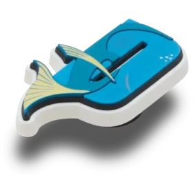Jibbitz-Anstecker mit dem Buchstaben D und Disney-Figuren