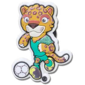 Jibbitz-Anstecker mit dem Maskottchen der FIFA-Weltmeisterschaft in Mexiko