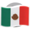 Jibbitz-Anstecker mit der mexikanischen Flagge Jibbitz-Anstecker mit der mexikanischen Flagge