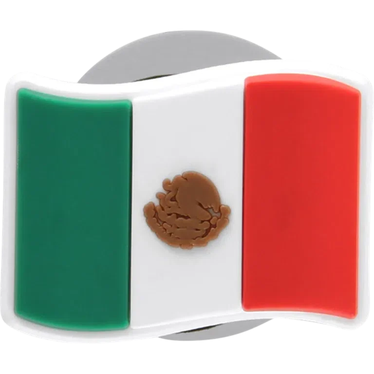 Jibbitz-Anstecker mit der mexikanischen Flagge Jibbitz-Anstecker mit der mexikanischen Flagge