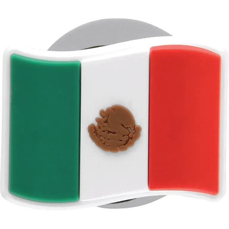 Jibbitz-Anstecker mit der mexikanischen Flagge Jibbitz-Anstecker mit der mexikanischen Flagge