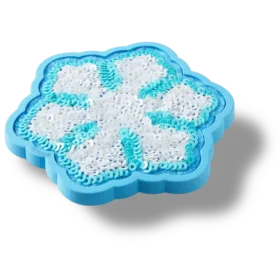 Jibbitz-Anstecker mit Pailletten-Schneeflocke
