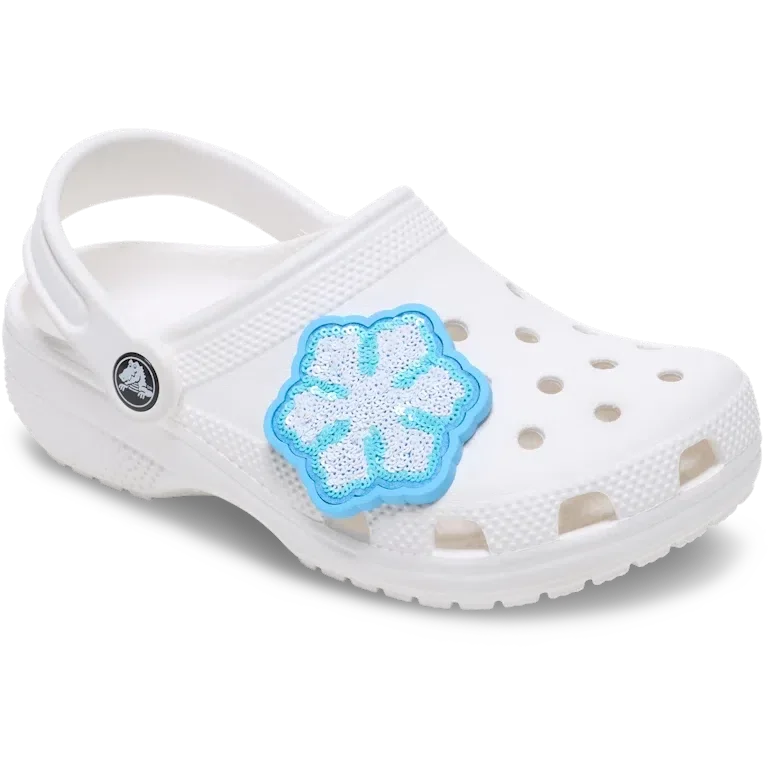 Jibbitz-Anstecker mit Pailletten-Schneeflocke Jibbitz-Anstecker mit Pailletten-Schneeflocke