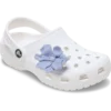 Jibbitz-Anstecker «Periwinkle-Blume mit Perle» Jibbitz-Anstecker «Periwinkle-Blume mit Perle»