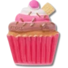 Jibbitz-Anstecker «Schokoladen-Cupcake» Jibbitz-Anstecker «Schokoladen-Cupcake»