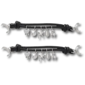 Jibbitz-Anstecker «Silver Icons Sandal Chain», 2er-Pack
