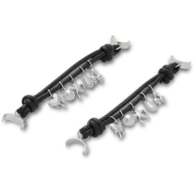 Jibbitz-Anstecker «Silver Icons Sandal Chain», 2er-Pack