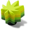 Jibbitz-Anstecker «Stacked Hemp Leaf» Jibbitz-Anstecker «Stacked Hemp Leaf»