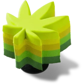 Jibbitz-Anstecker «Stacked Hemp Leaf»