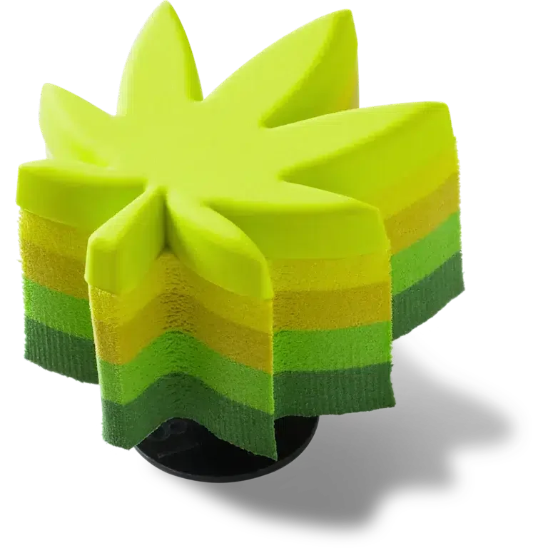 Jibbitz-Anstecker «Stacked Hemp Leaf» Jibbitz-Anstecker «Stacked Hemp Leaf»