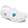 Jibbitz-Anstecker «Turquoise and Gold Heart»