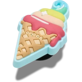 Jibbitz-Anstecker «Waffel-Glace-Waffel»