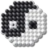 Jibbitz-Anstecker «Ying und Yang» mit Perlen Jibbitz-Anstecker «Ying und Yang» mit Perlen