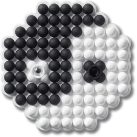 Jibbitz-Anstecker «Ying und Yang» mit Perlen