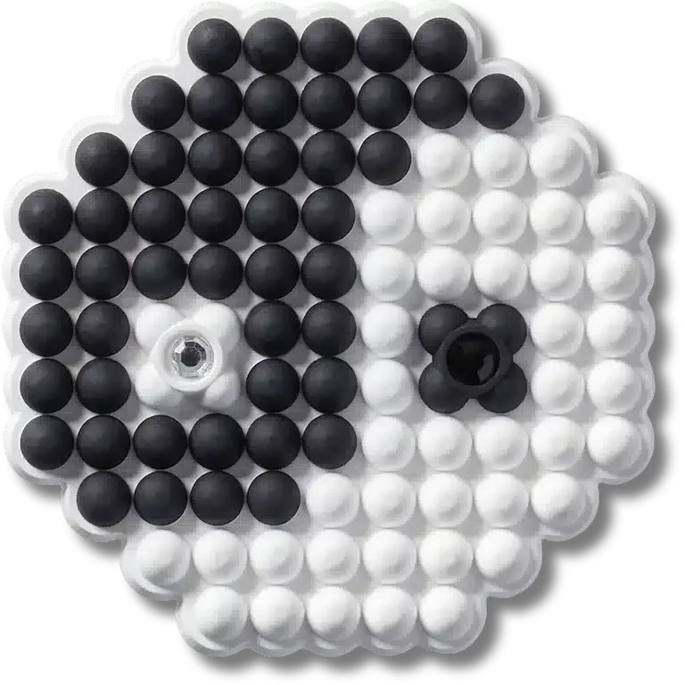 Jibbitz-Anstecker «Ying und Yang» mit Perlen Jibbitz-Anstecker «Ying und Yang» mit Perlen