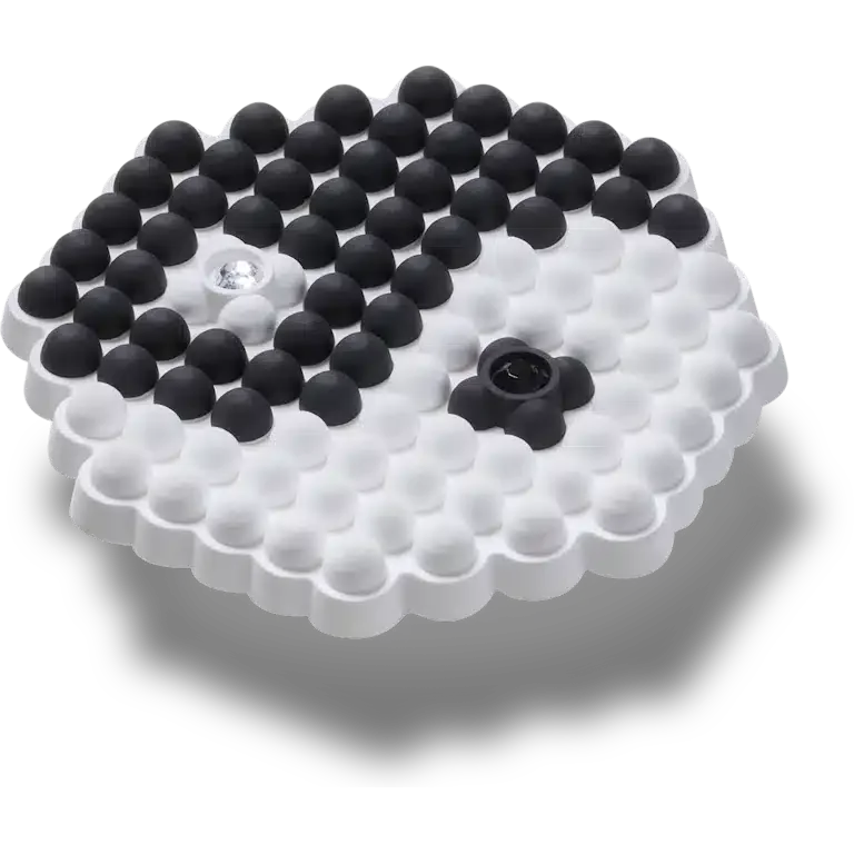 Jibbitz-Anstecker «Ying und Yang» mit Perlen Jibbitz-Anstecker «Ying und Yang» mit Perlen