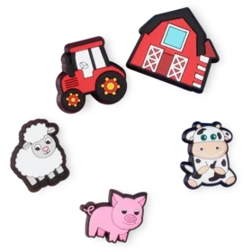 Jibbitz™-Schuhanhänger «Cutesey Farm Animal» 5er-Pack Jibbitz™-Schuhanhänger «Cutesey Farm Animal» 5er-Pack