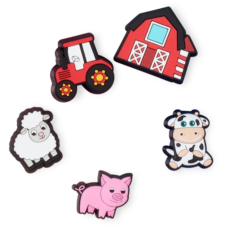 Jibbitz™-Schuhanhänger «Cutesey Farm Animal» 5er-Pack Jibbitz™-Schuhanhänger «Cutesey Farm Animal» 5er-Pack