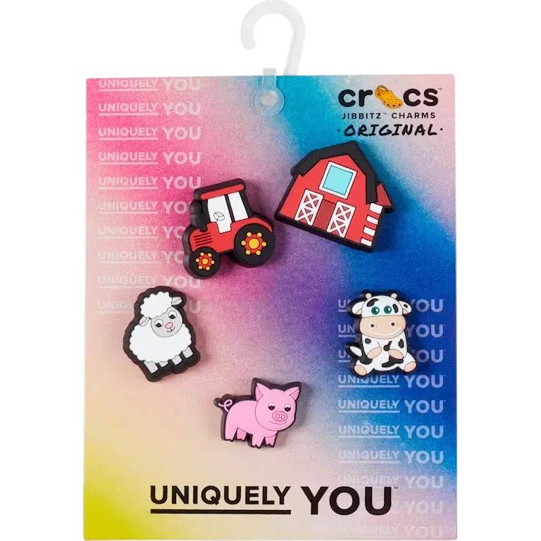 Jibbitz™-Schuhanhänger «Cutesey Farm Animal» 5er-Pack Jibbitz™-Schuhanhänger «Cutesey Farm Animal» 5er-Pack