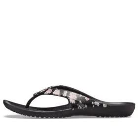Kadee 2 bedruckte Zehentrenner «Floral Black»