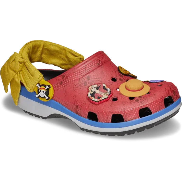 Kinder-Classic Clog «Luffy Classic» aus der One Piece-Kollektion Kinder-Classic Clog «Luffy Classic» aus der One Piece-Kollektion