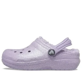 Kinderschuhe Classic Lined Clog mit Glitter «Lila»