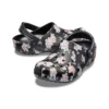 Klassische bedruckte Clogs «Black Pink»